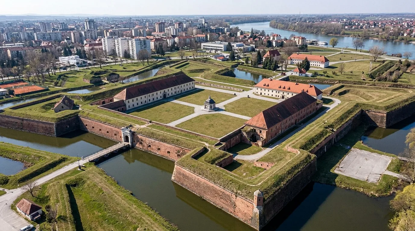 Kombi prevoz Šid → Slavonski Brod — Tvrđava na Savi, muzej i kombi iz Srbije: tvrđava Brod sa bastionima i šancem uz Savu